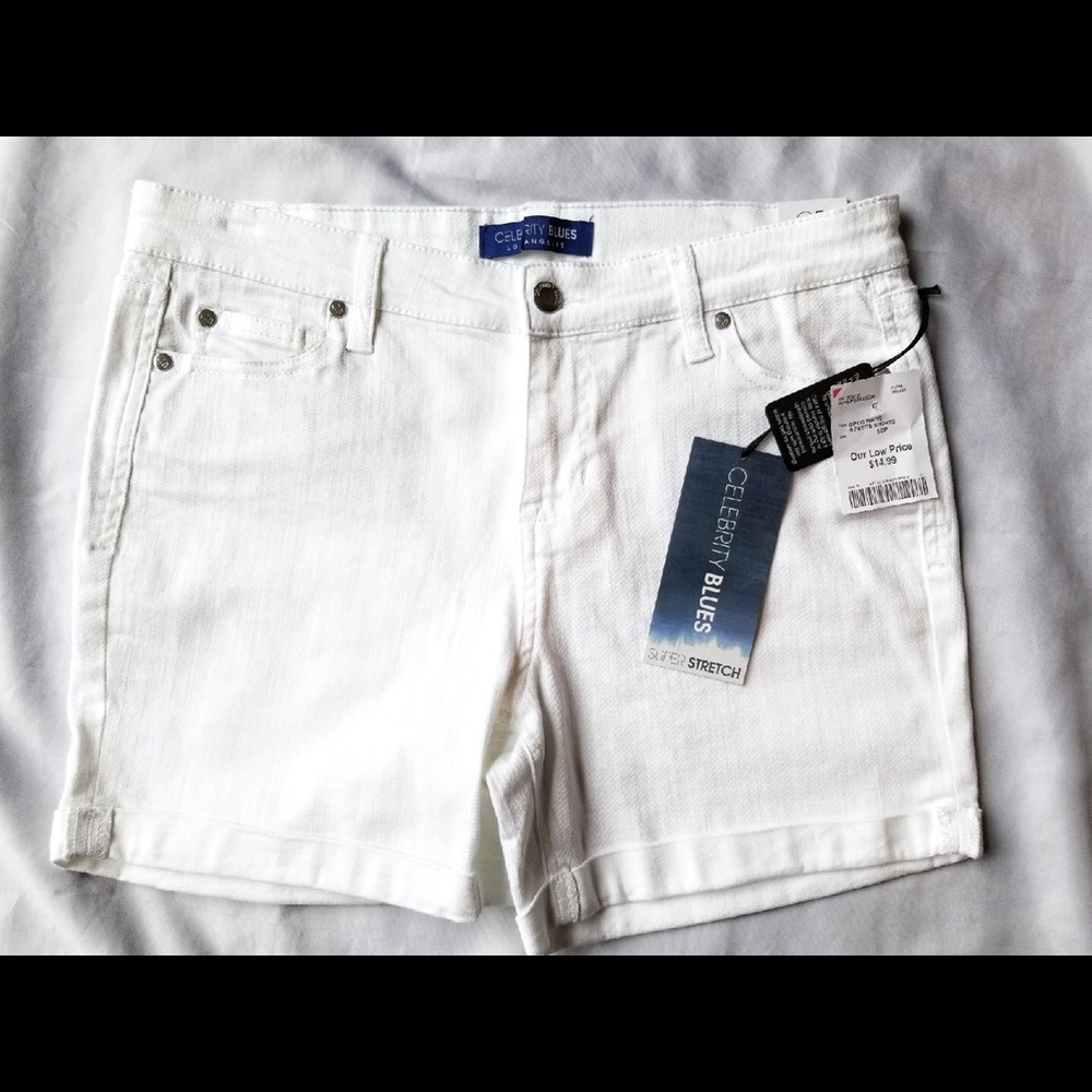 NWT White Jean Shorts